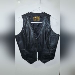 Women's leather vest